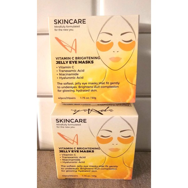 LA Splash Cosmetics VITAMIN C BRIGHTENING Jelly EYE MASKS 80
