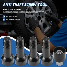 MUNIK 0019901707 Rim Locks Bolt M14 X 1.5 X 45 Replace# A0019901707 0019901707 for Benz AMG C300 E300 E350 S450 GLC300 CLS450 C43 C63 GLC43 S63 S65