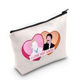 Movie Merchandise Gift Vampire Gift Charlie Swan Gift Carlisle Cullen Gift I Love Hot Dads Zipper Pouch for Movie Fans (HOT DADS)