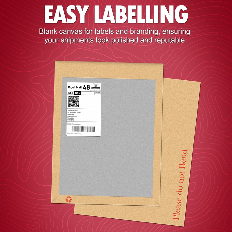 YUNJU 25 Pcs Manilla Hard Board Back Envelopes A5 C5