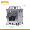 OneTigris Rocuboid Bush Box Titanium Foldable Hobo Stove Camping Stove