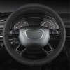 SJMYXCLW 15" Steering Wheel Cover Genuine Leather For Lexus Black