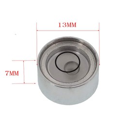 umei Mini universal metal level, circular level, aluminum housing，There are three sizes to choose from (13X7mm(White water）)