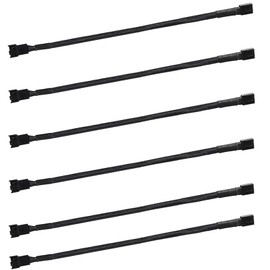 12" pwm Fan Extension Cable，4 pin Fan Extension Cable，Cable Extension pc，PC Fan Extension Cable, PWM Fan Extension Cable, PWM Extension Cable(12"（30cm） 6pcs)