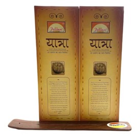 Govinda Incense Stick Holder Bundle with Parimal Yatra Natural Incense Sticks - Economic Pack of 132 Grams