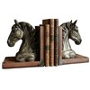 Rustic Horse Bookends Decorative Book Ends, 7.5" Resin Pair for