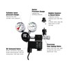 FZONE Aquarium Co2 Regulator Aquarium DC Solenoid Bubble Counter and