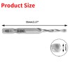 Bonsicoky 2 Pcs 6-32NC Combination Tap and Drill Bit, Multi
