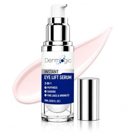 Dermlogic Tratamiento rápido debajo de los ojos hinchados y las ojeras, reduce al instante la apariencia de bolsas de ojos hinchadas, pies de gallo, y piel flácida. Efecto de apriete y reafirmante de larga duración tanto para hombres como para mujeres.
