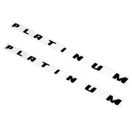2pcs Platinum Emblem, 3D Platinum 29inch Side Badge Nameplate Replacement Decal Sticker for Ford F150 F250 F350 (Black)