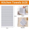 Fintale 100% Cotton Waffle Weave Kitchen Towels, 15 x 25