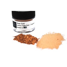 ROSE GOLD Highlighter CAKE DUST, 5 grams for Cakes, Cupcakes, Cookies, Icing, Chocolate Wedding Party Baking Cupcake Cookie Ice Cream Decoration Supplies