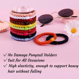 8 Pieces Girls Hair Bobbles Pack of 8 Multicoloured Elastic Bands Hair Bands Elastic Hair Bands Style 13