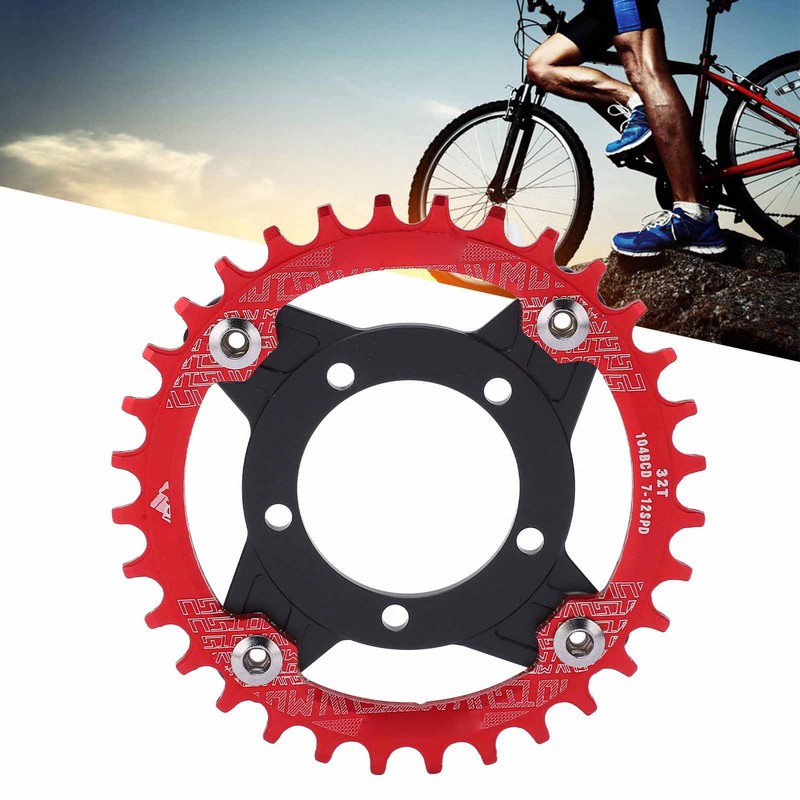 104 BCD 32T Chainring 104BCD Sprocket Adapter 32T Positive Negative