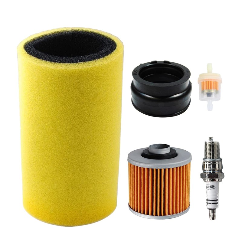 Carburetor & Air Oil Filter With Intake Manifold Boot For