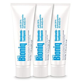 Bioniq Bioniq Classic Biomimetic Toothpaste with 20 Percent Hydroxyapatite for Daily Use, 3.44 Ounce (Pack of 3)