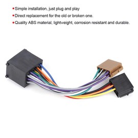 KIMISS Radio Wiring Harness, Fits for E36 E46 E39 Car Stereo Harness Radio Adapter Stereo Harness Cable ISO Plug Radio Wire Cable Connector Adapter