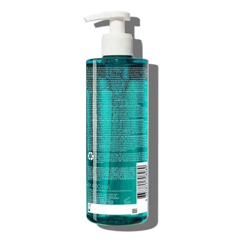 Gel Microexfoliante La Roche Posay Effaclar Piel Grasa 400ml de