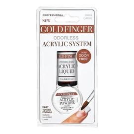 GoldFinger Odorless Acrylic Nails Kit, Professional Acrylic Liquid 0.5fl.oz. and Powder 0.25oz, Acrylic Nails Extension Kit for Beginner Made in USA