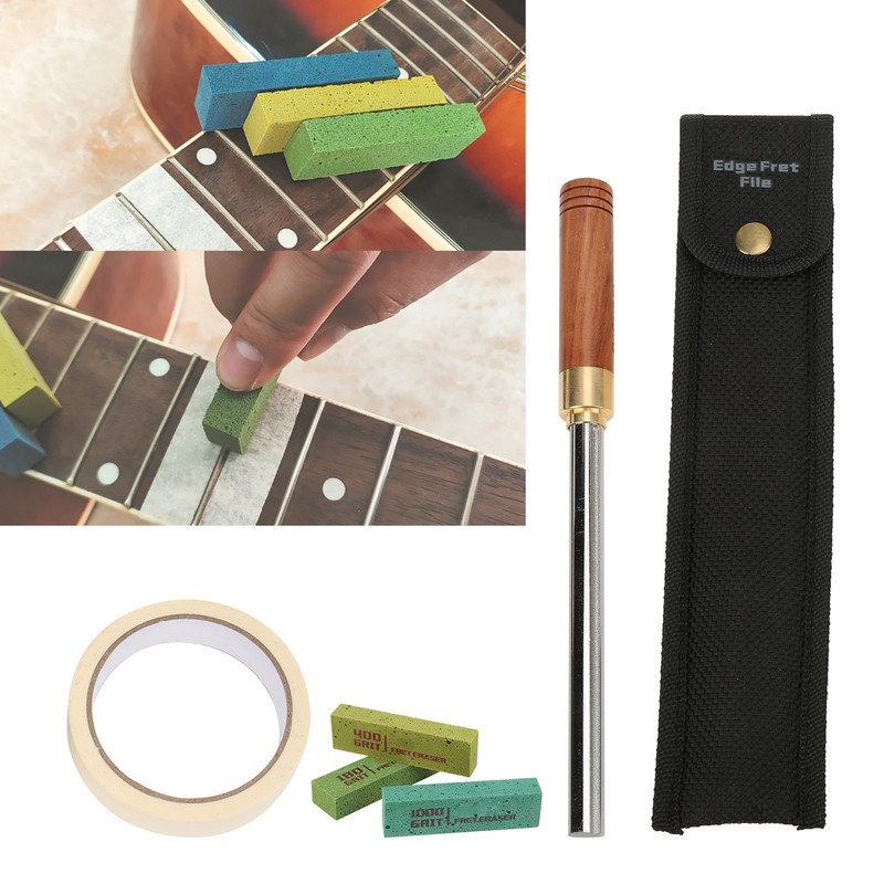 Guitar Fret Crowning File Set Edge Dressing File Kit Luthier