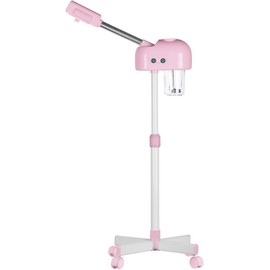 AceFox Vaporizador Facial Profesional, Vaporizador Facial con Ozono, Rosa, Rejuvenecedor