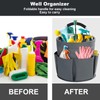 Bototack Cleaning Caddy with Handle, Cleaning Products Organiser, 17L Foldable