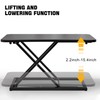 Standing Desk Converter, Pneumatic Height Adjustable Sit Stand Up Desk