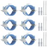 PATIKIL 1.2"-1.4"/31-36mm Split Ring Pipe Hanger, 6 Pcs Heavy Duty