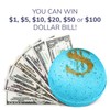 Relaxcation 1 Cash Money Bath bomb Random Bill Inside handmade