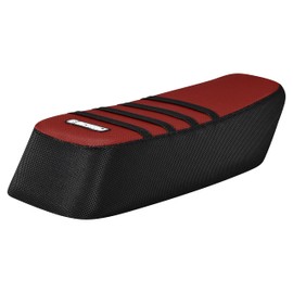 Enjoy Mfg Seat Cover - Compatible Fit for Onyx RCR - CTY2 E-Bike - Black W/Ribs #392 (Black Sides/Maroon TOP/Black Ribs)