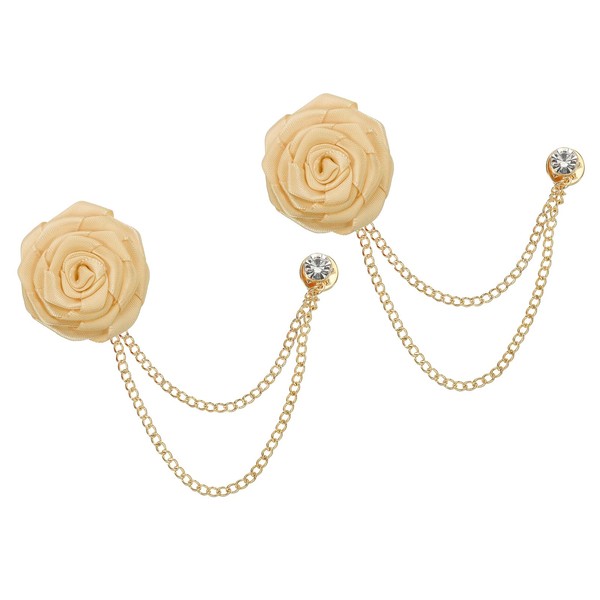 sourcing map Wedding Brooches Bridegroom Rose Flower Brooch Pin for