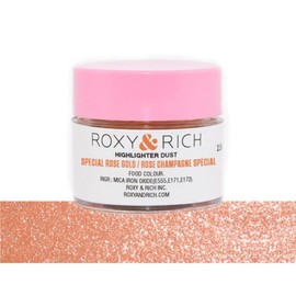 Roxy & Rich Highlighter Dust Food-Decoration Powder Color - Special Rose Gold 2.5 Grams