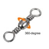PATIKIL Fishing Barrel Swivel, 30Pcs 55lb Carbon Steel Solid Ring
