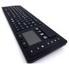 DSI RF Wireless Keyboard with Touchpad IP67 Waterproof Silicone Black