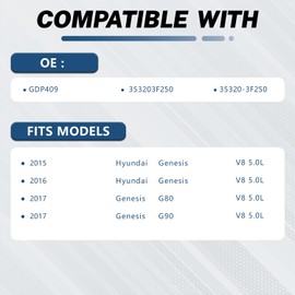 KELOKE High Pressure Fuel Pump Compatible with 2015 2016 Hyundai Genesis & Genesis G80 2017, Genesis G90 2017, V8 5.0L, Replace# GDP409, 353203F250
