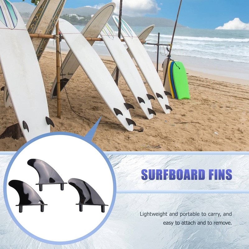 Yjijaiifd 3Pcs Soft Top Surfboard Fins Sets for Softboard Paddle