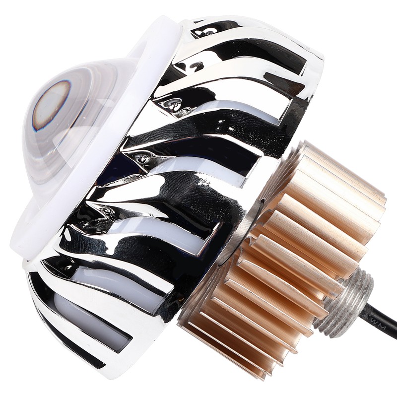 Motorcycle LED Headlight Projector Lens Dual Angel Devil Eye Head