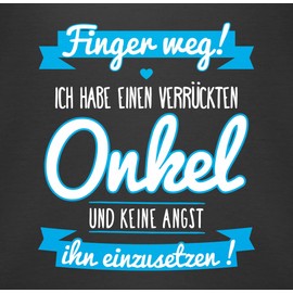 Shirtracer - Body Boy Girl - Sayings - Ich habe einen verrückten Uncle - Baby Toddler Gift, 1 black