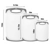 HOMWE Kitchen Cutting Board (3-Piece Set) - Juice Grooves with