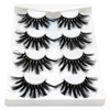Losha 25mm Lashes,3D Faux Mink Lashes Fluffy Volume Eyelashes Thick