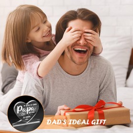 Dad Gift, Dad Gift from Daughter Son, Heart-Shaped Acrylic Plaque Decoration, Dad Gift Birthday, Father's Day Gifts, Birthday Gift for Dad, Best Dad Birthday, Father's Day Gifts