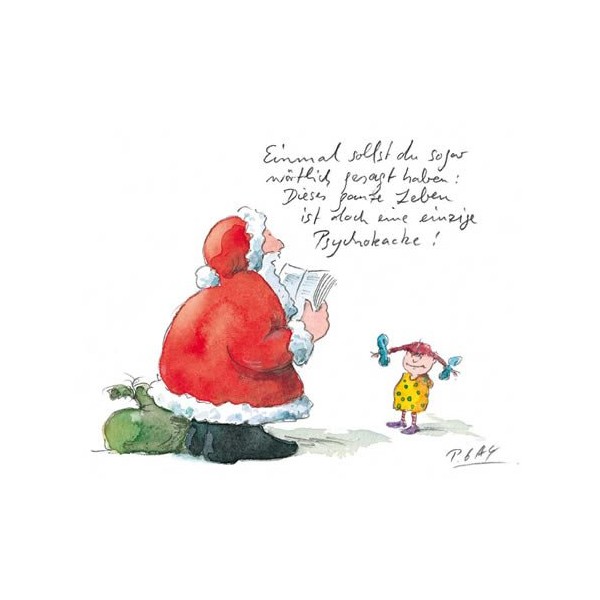 modern times Christmas Postcard A6 + Cartoon Concept © Gaymann