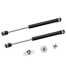 2 Pack 10 inch Gas Prop Force 50N/11LB Gas Struts – Black Gas Springs/Window Lift and Lid Support/Gas Shocks for RV Bed Platform/Floor Hatch/Outdoor Bench/Cabinet/Tool Box/Truck Canopy/Camper Cover