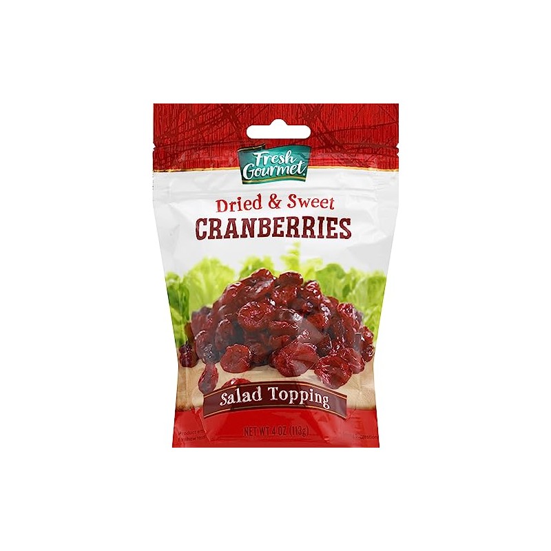 Fresh Gourmet, Cranberries Dried And Sweet, 4 Ounce