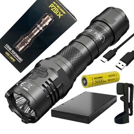 Nitecore P20iX USB-C Rechargeable LED Flashlight - 4000 lumen - w/ NB5000 5,000mAh PowerCharger, Holster and Battery Included