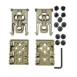 Safariland Bianchi ELS-KIT1-55 Kit1 Equipment Locking Kit, (2) ELS Locking Forks & 2 ELS Receiver Plates, Flat Dark Earth, Single Kit Only