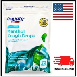 Equate Sugar-Free Menthol Cough Drops 70 Count