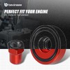 Bevinsee 16PCS Valve Cover Washer Seals Bolt Nuts Kit Compatible