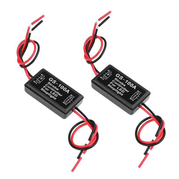 WINOMO 2pcs Flash Strobe Controller Car Flasher Module for Brake