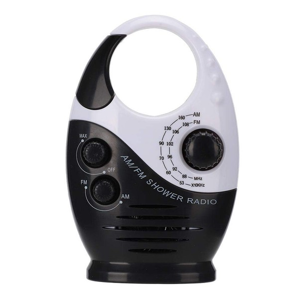 AM/FM Radio, Multifunctional Portable Shower Bathroom Hanging Music Radio Built-in